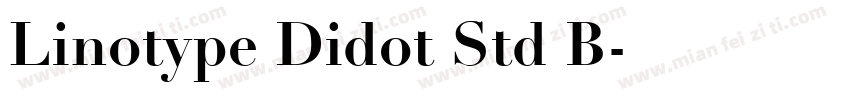 Linotype Didot Std B字体转换